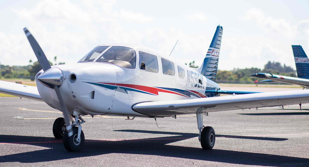 ATP Flight School Student in Plane